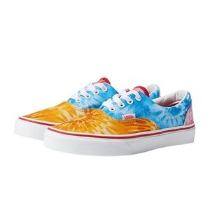 Vans Girls Sneakers - Blue and Orange Tie-Dye